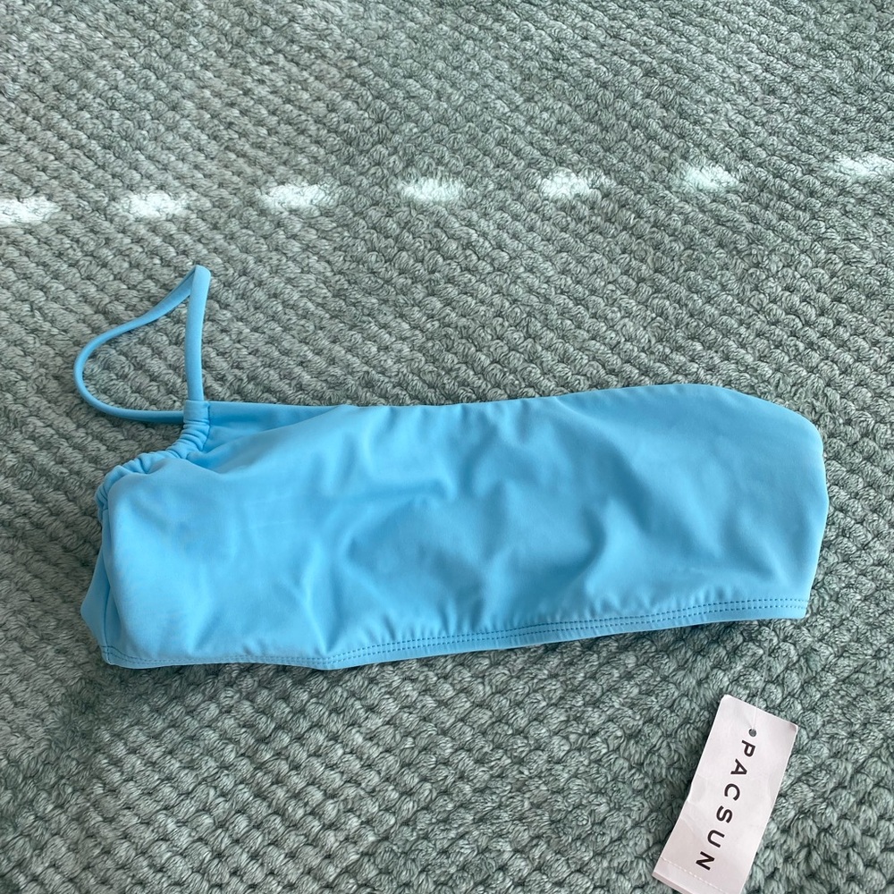 PacSun Blue Bandeau Bikini Top